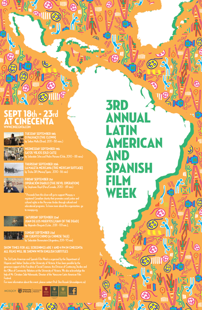 Poster — 3rd Latin American and Spanish Film Week, 2012