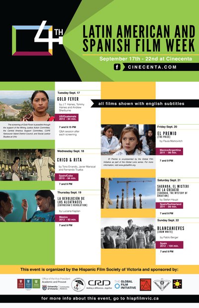 Poster — 4th Latin American and Spanish Film Week, 2013